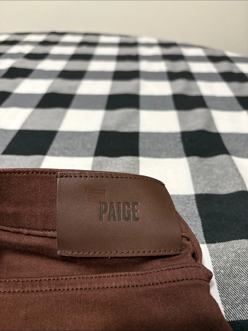 PAIGE Transcend Federal Slim Straight Jean Sumatra Blend Brown Men's 32 x 29.5